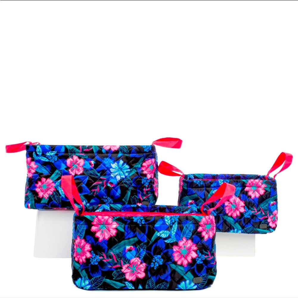 NWT: LUG CRESCENDO- 3 PIECE REVERSIBLE STORAGE BINS- RESORT BLACK- SOLD OUT -LUG